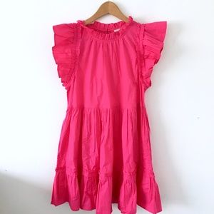 Caroline Constas Flutter Pink Mini Dress Sz Small NWT